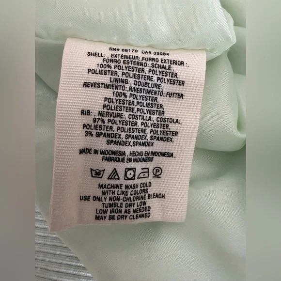 Anthropologie Hei Hei Lightweight Bomber Jacket Mint Green Aloe Women’s Large - Picture 7 of 8